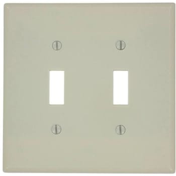 Image for Leviton Ivory 2-Gang Toggle Wall Plate from HD Supply