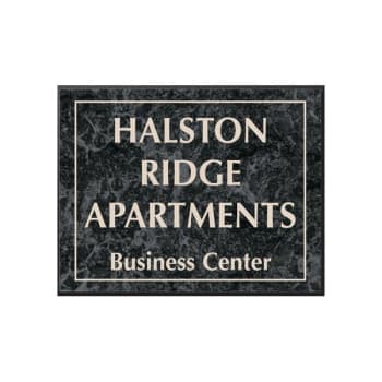 Image for Front Engraved Sign, Black Marble, 10 X 8 from HD Supply
