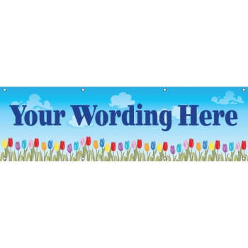 Image for Semi-Custom Banner, Tulips, 20' x 4' from HD Supply