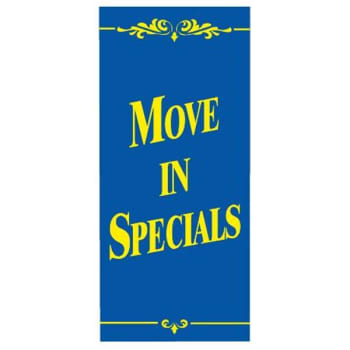 Image for Move In Special! Lawn Banner, Blue And Yellow, 15 X 32 from HD Supply