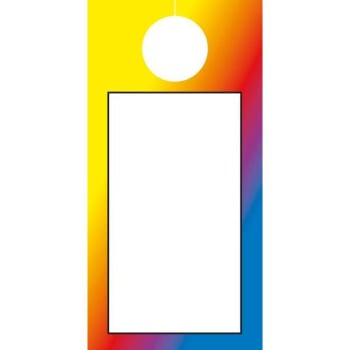 Image for Blank Door Hanger, Rainbow Design, Package Of 100 from HD Supply