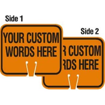 Image for Custom Traffic Cone, Snap-On Sign, 2-Sided from HD Supply
