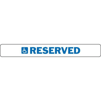 Image for Handicapped Reserved Stop Block Sign, Reflective Aluminum, 20 X 2-1/2 from HD Supply