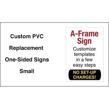 Image for Custom PVC Replacement Sign, Small from HD Supply