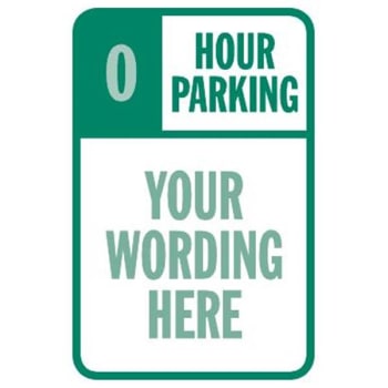 Image for Time Limit Parking Sign, Reflective, 12 x 18 from HD Supply