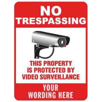 Image for Semi-Custom No Trespassing/This Property...  Sign, Non-Reflective, 18 X 24" from HD Supply