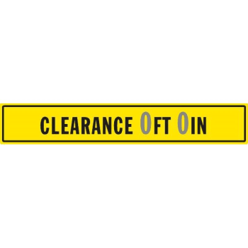 Image for Semi-Custom "Clearance" Sign Non-Reflective 36 x 6" from HD Supply