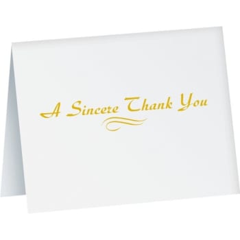 Image for Thank You Cards, A Sincere Thank You Design Package Of 50 from HD Supply