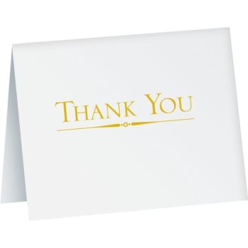 Image for Thank You Thank You Cards, Horizontal Design Package Of 50 from HD Supply