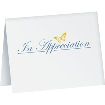 Image for In Appreciation Cards W/ Butterfly Design (50-Pack) from HD Supply
