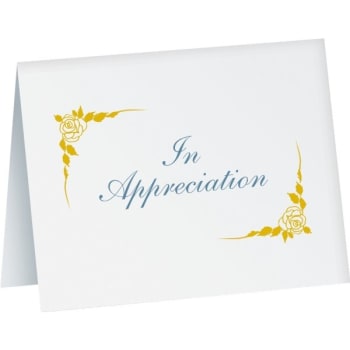 Image for In Appreciation Cards W/ Floral Design (50-Pack) from HD Supply