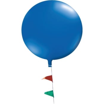 Cloudbuster Balloon With Pennant String, Blue, 5-1/2'