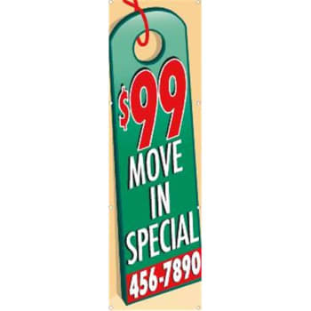 Image for Semi-Custom Vertical Move In Special Banner, 3' X 10' from HD Supply