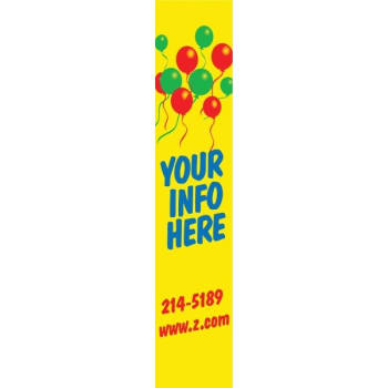 Image for Semi-Custom Vertical Banner With Balloons, 4' X 20' from HD Supply