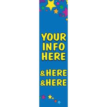Image for Semi-Custom Vertical Banner, Stars, 4' X 15' from HD Supply
