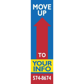 Image for Semi-Custom Vertical Move Up Banner, 4' X 15' from HD Supply