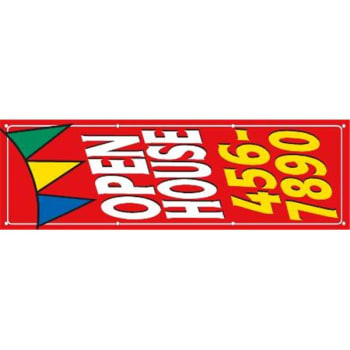 Image for Vertical Semi-Custom Banner, Pennant, 3' x 10' from HD Supply