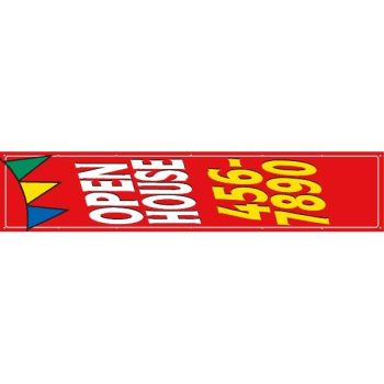Image for Vertical Semi-Custom Banner, Pennant, 4' x 20' from HD Supply