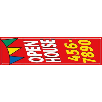 Image for Vertical Semi-Custom Banner, Pennant, 4' x 15' from HD Supply