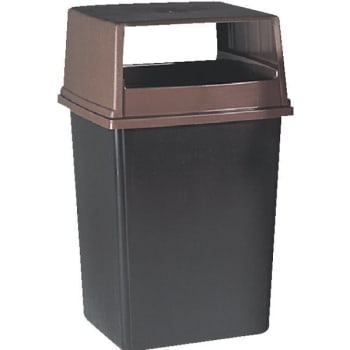 Image for Rubbermaid Glutton 56 Gallon Trash Can (Dark Brown/Medium Brown) from HD Supply