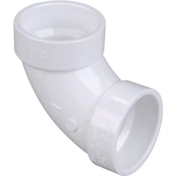 Image for Nibco 1-1/2 In Pvc Dwv 90-Degree Hub X Hub Elbow Fitting from HD Supply