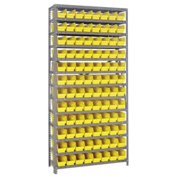 Image for Quantum Storage Systems Bin Wire Shelving, 36"wx12"dx75"h, Includes 96 Yellow from HD Supply