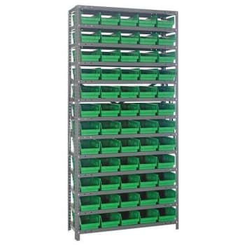 Image for Quantum Storage Systems Bin Wire Shelving, 36"Wx12"Dx75"H, Includes 60 Green from HD Supply