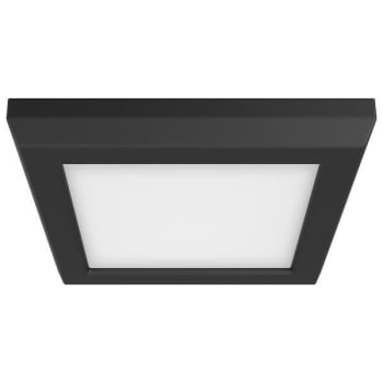 Image for Satco® Blink Led 5"" Cct Selectable 120v 9w Square Flush Mount Black Fixture from HD Supply