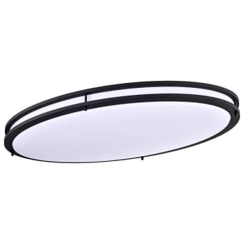 Image for Satco® Glamour Led 32" Cct Selectable Oval Flush Mount Black Decorative Fixture from HD Supply