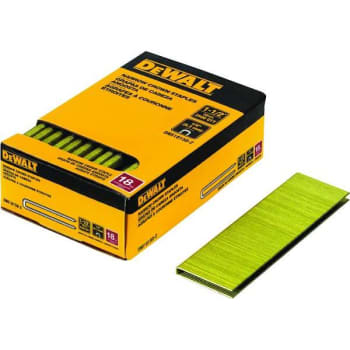 Image for Dewalt 1/4 In X 1-1/2 In 18-Gauge Glue Collated Crown Staple Package Of 2500 from HD Supply