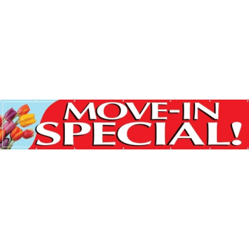 Image for Horizontal Move In Special Banner, Tulips, 20' x 4' from HD Supply