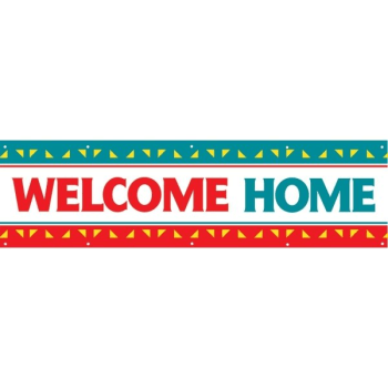Image for Welcome Home Horizontal Banner, Red/green, 15' X 4' from HD Supply