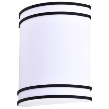 Satco® Glamour Led Decorative Cct Selectable Black Wall Sconce