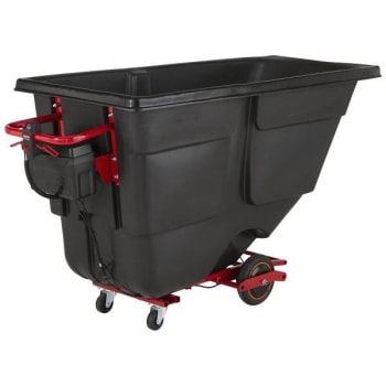 Image for Rubbermaid Commercial Rcp Motorized Rotomolded Tilt Truck, 1 Cubic Yard, Black from HD Supply