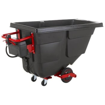 Image for Rubbermaid Commercial Rcp Motorized Rotomolded Tilt Truck,1/2 Cubic Yard, Black from HD Supply