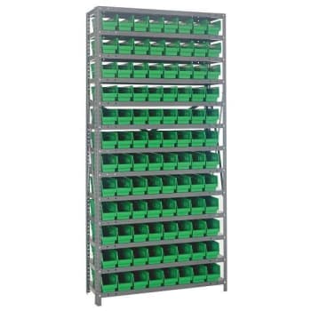 Image for Quantum Storage Systems Bin Wire Shelving, 36"wx12"dx75"h, Includes 96 Green from HD Supply