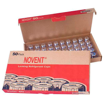 Rectorseal Novent Silver Uni Cap 1/4" Thread, 50 Pk