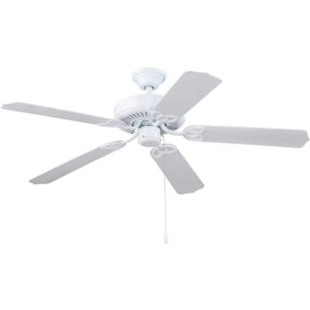 Seasons® Pismo 52 in 5-Blade Ceiling Fan (White)