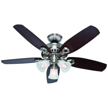 Hunter® Builder 42 in Indoor Ceiling Fan w/ Light (Brushed Nickel)