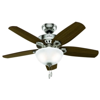 Image for Hunter® Builder 42 in Ceiling Fan w/ Light (Brushed Nickel) from HD Supply