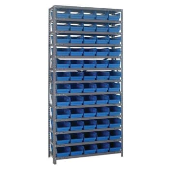 Image for Quantum Storage Systems Bin Wire Shelving, 36"wx12"dx75"h, Includes 60 Blue from HD Supply