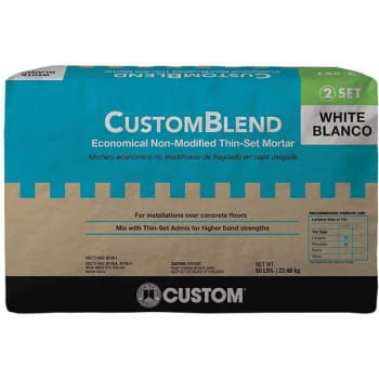 Image for Custom Building Products Customblend 50 Lb White Standard Thinset Mortar from HD Supply