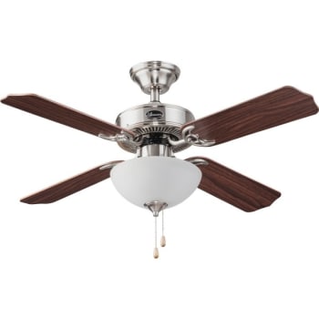 Image for Seasons® 42 in 4-Blade Ceiling Fan w/ Light (Brushed Nickel) from HD Supply