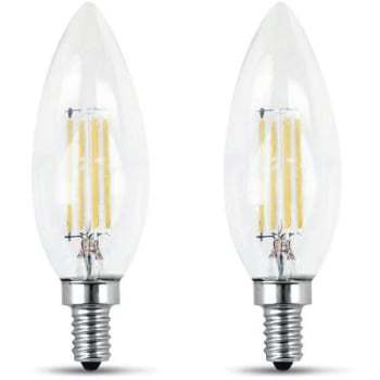 Image for Feit Electric B10 E12 Soft White Candelabra Led Light Bulb Package Of 2 from HD Supply