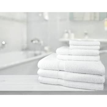 Image for Oxford 16 In X 30 In, 4.25 Lbs White Hand Towel W/dobby Border Case Of 120 from HD Supply