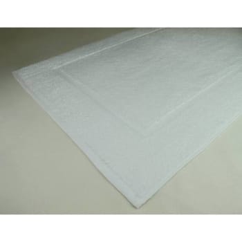 Image for Ganesh Mills 20 In X 30 In Terry Bath Mat W/single Cam Frame, White Case Of 60 from HD Supply