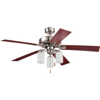 Seasons® Aubrey™ 52 In. 5-Blade Ceiling Fan W/ Light (Brown)