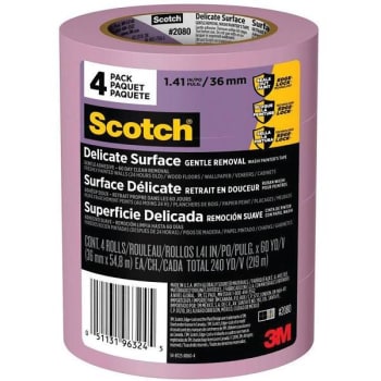 Image for 3m Scotch 1.41 In X 60 Yds Delicate Surface Painters Tape, Package Of 4 from HD Supply