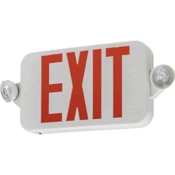 Image for Lithonia Lighting Integrated Led White Exit/emergency Combo Unit from HD Supply