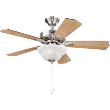 Seasons 44 Dual Mount Ceiling Fan Brushed Nickel Bowl Light Kit Seasons 44 Dual Mount Ceiling Fan Brushed Nickel Bowl Light Kit